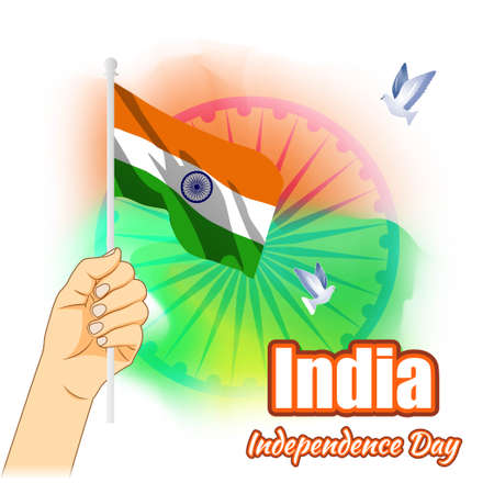 vector illustration for Indian independence day-15 august