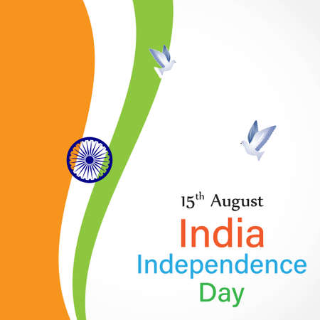 vector illustration for Indian independence day-15 august