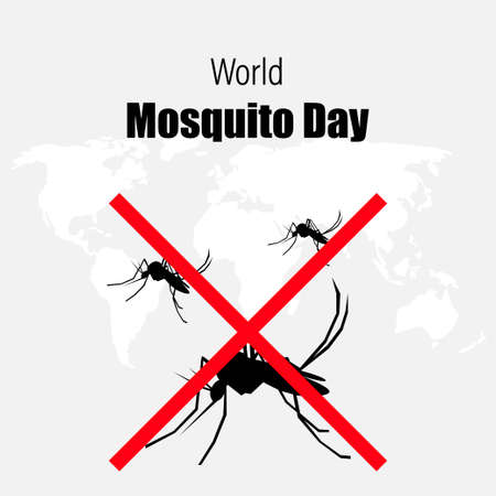 world mosquito day-vector illustrationのイラスト素材