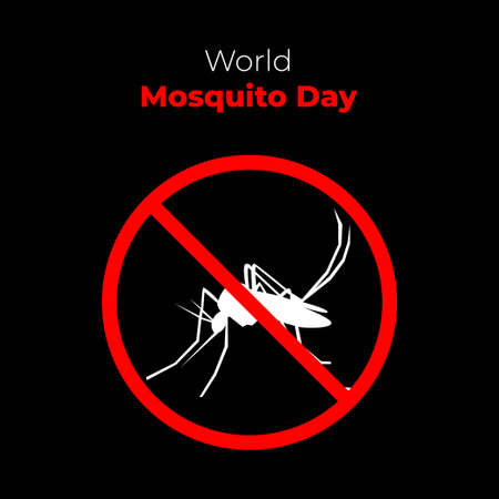 world mosquito day-vector illustrationのイラスト素材
