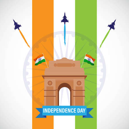 vector illustration for Indian independence day-15 august