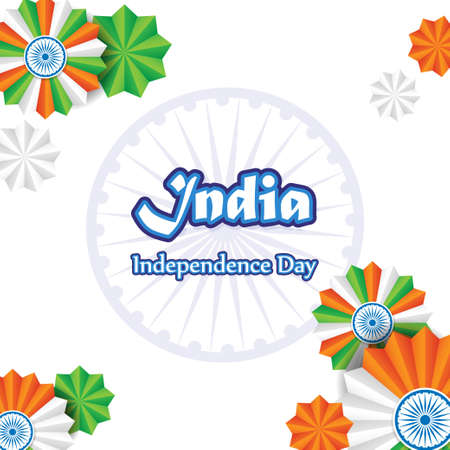 vector illustration for Indian independence day-15 augustのイラスト素材
