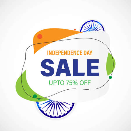 vector illustration for Indian independence sale banner-15th augustのイラスト素材