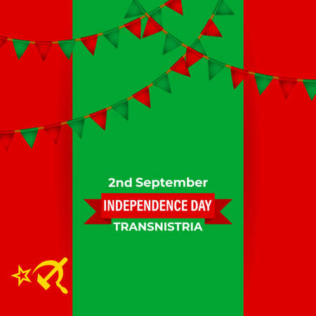 vector illustration for Transnistria independence day - 2 Septemberのイラスト素材