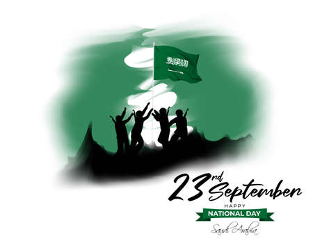 vector illustration for national day-Saudi Arabia-23 Septemberのイラスト素材