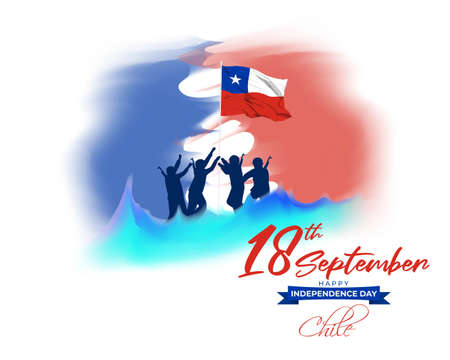 vector illustration for independence day-CHILE-18 Septemberのイラスト素材
