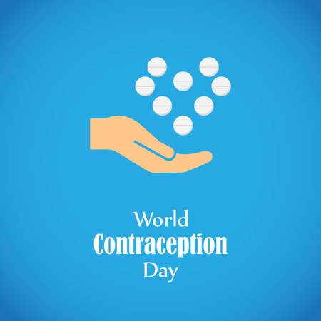 vector illustration for world contraception dayのイラスト素材
