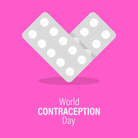 vector illustration for world contraception dayのイラスト素材