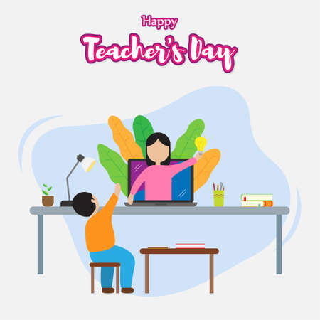 vector illustration for world Teachers dayのイラスト素材