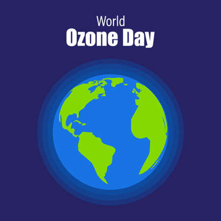 vector illustration for world Ozone dayのイラスト素材