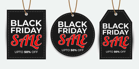 Black Friday offers Sale banners for advertisement, flyerのイラスト素材