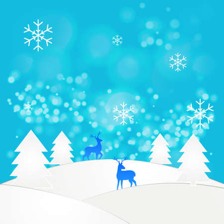 Vector Illustration for Hello Winter background.のイラスト素材