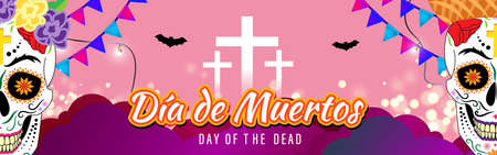 vector illustration for day of the dead.のイラスト素材