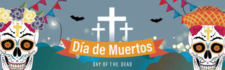 vector illustration for day of the dead.のイラスト素材