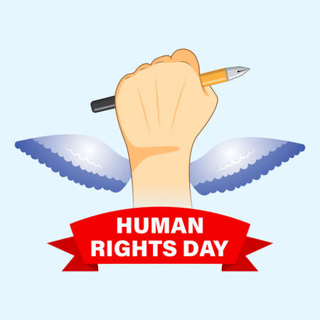 International Human Rights day bannerのイラスト素材