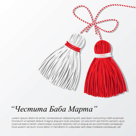 vector illustration for baba Marta means Granny Marchのイラスト素材