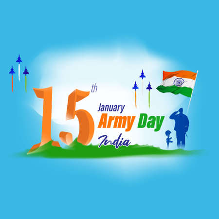 vector illustration for Indian army day