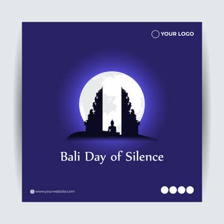 vector illustration for Nyepi means the day of silenceのイラスト素材