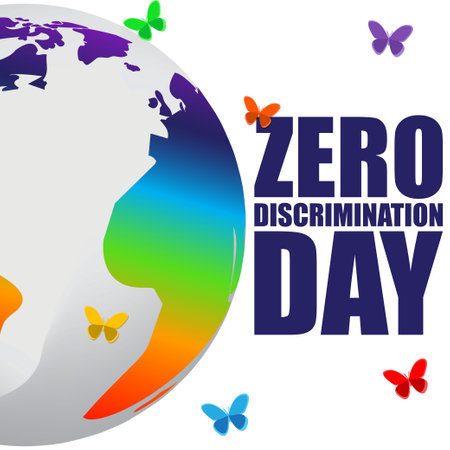Vector illustration for Zero discrimination dayのイラスト素材