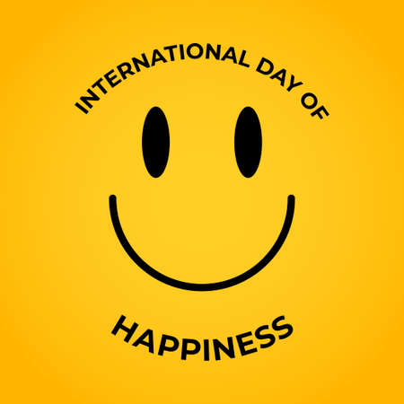 Vector illustration for International day of Happinessのイラスト素材