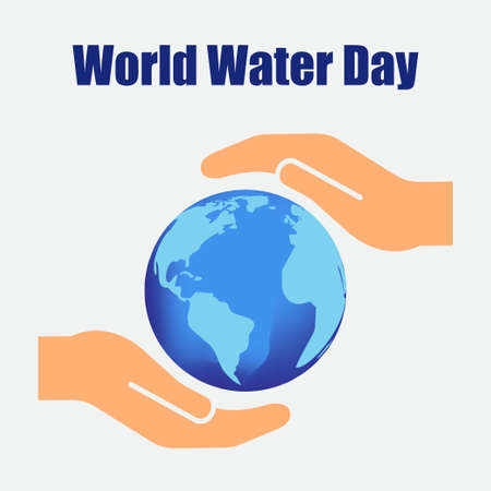 Vector illustration of World Water Dayのイラスト素材