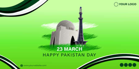 Vector illustration concept of Pakistan dayのイラスト素材