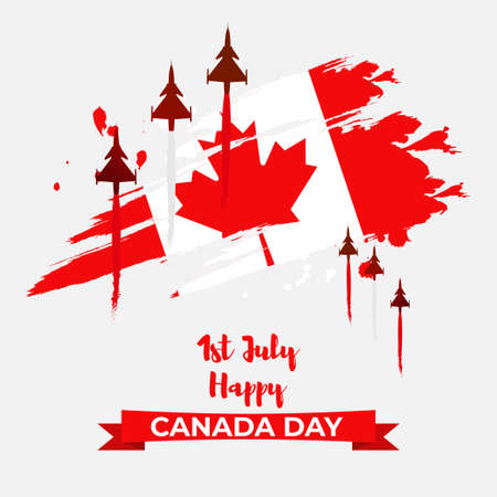 Vector illustration for Canada Dayのイラスト素材