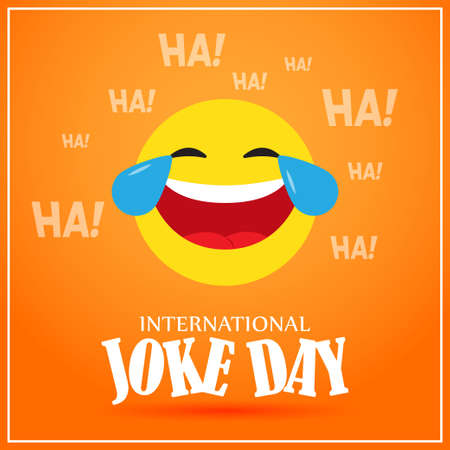 Vector illustration for International Joke Dayのイラスト素材