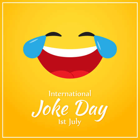 Vector illustration for International Joke Dayのイラスト素材