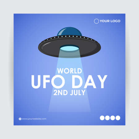 Vector illustration for World UFO Dayのイラスト素材