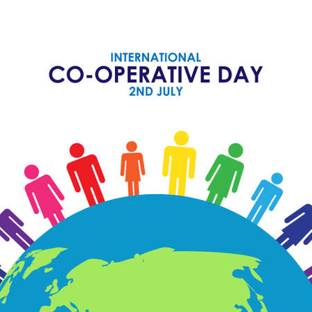 Vector illustration for International Cooperative Dayのイラスト素材