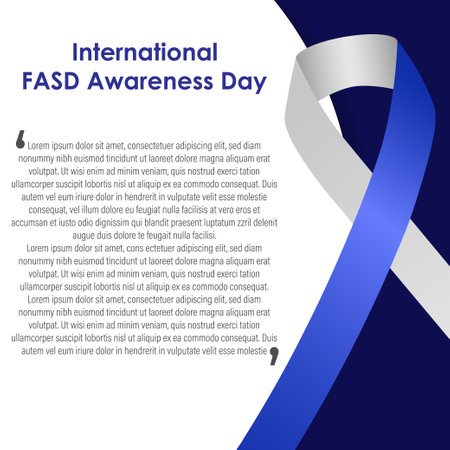 Vector illustration for International FASD Awareness Dayのイラスト素材