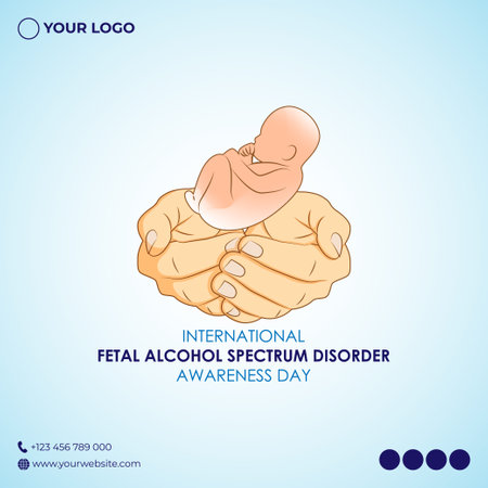 Vector illustration for International FASD Awareness Dayのイラスト素材
