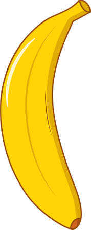 Fresh Isolated Banana Vector Illustrationのイラスト素材
