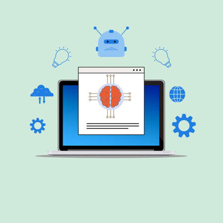 Artificial Intelligence AI Vector Illustration