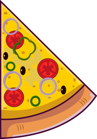 Isolated Pizza Slice Illustration Graphicのイラスト素材