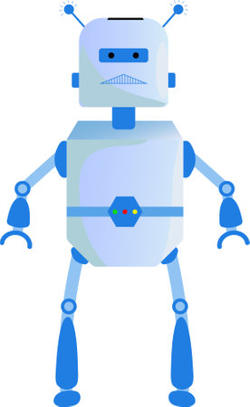 An Isolated Robot Vector Graphicのイラスト素材