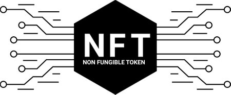 Non Fungible Tokens NFT Vector Graphicのイラスト素材