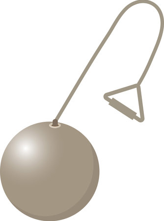 Hammer Throw Equipment Vector Illustration Graphicのイラスト素材