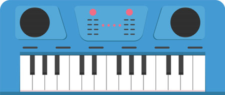 Electric Piano Vector Illustration Graphicのイラスト素材