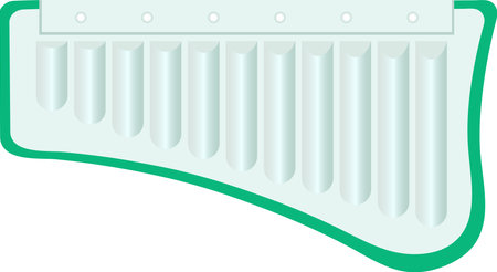 Kids Mouthorgan Vector Illustration Graphicのイラスト素材