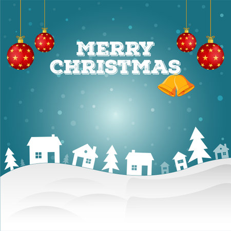 Merry Christmas Background Vector Illustration Graphicの写真素材