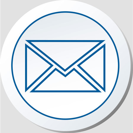 Stroke Style Email Icon Vector Graphical Representation for you to useのイラスト素材