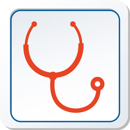 Stethoscope Icon Vector Illustration Graphicのイラスト素材
