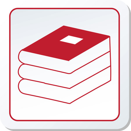 Stack of books on white background. Vector illustration. Eps 10.のイラスト素材