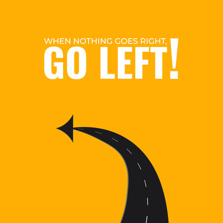 Go left vector illustration graphicのイラスト素材