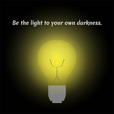 Be the Light vector illustration graphicの写真素材
