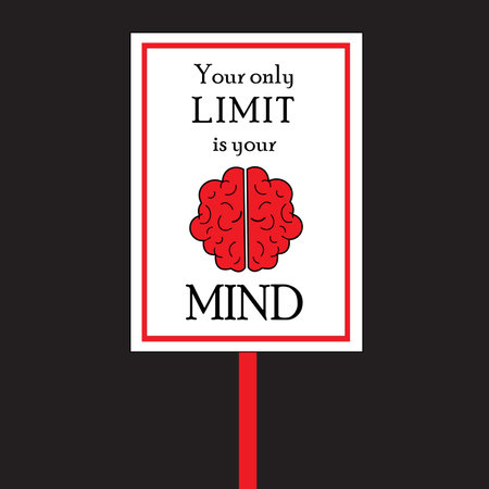 Your Only Limit Vector Illustration Graphicのイラスト素材