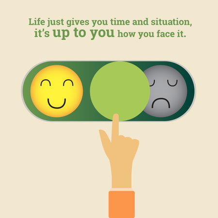 It's Up To You Vector Illustration Graphicのイラスト素材