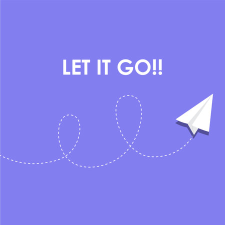 LET IT GO Vector Illustration Graphicのイラスト素材